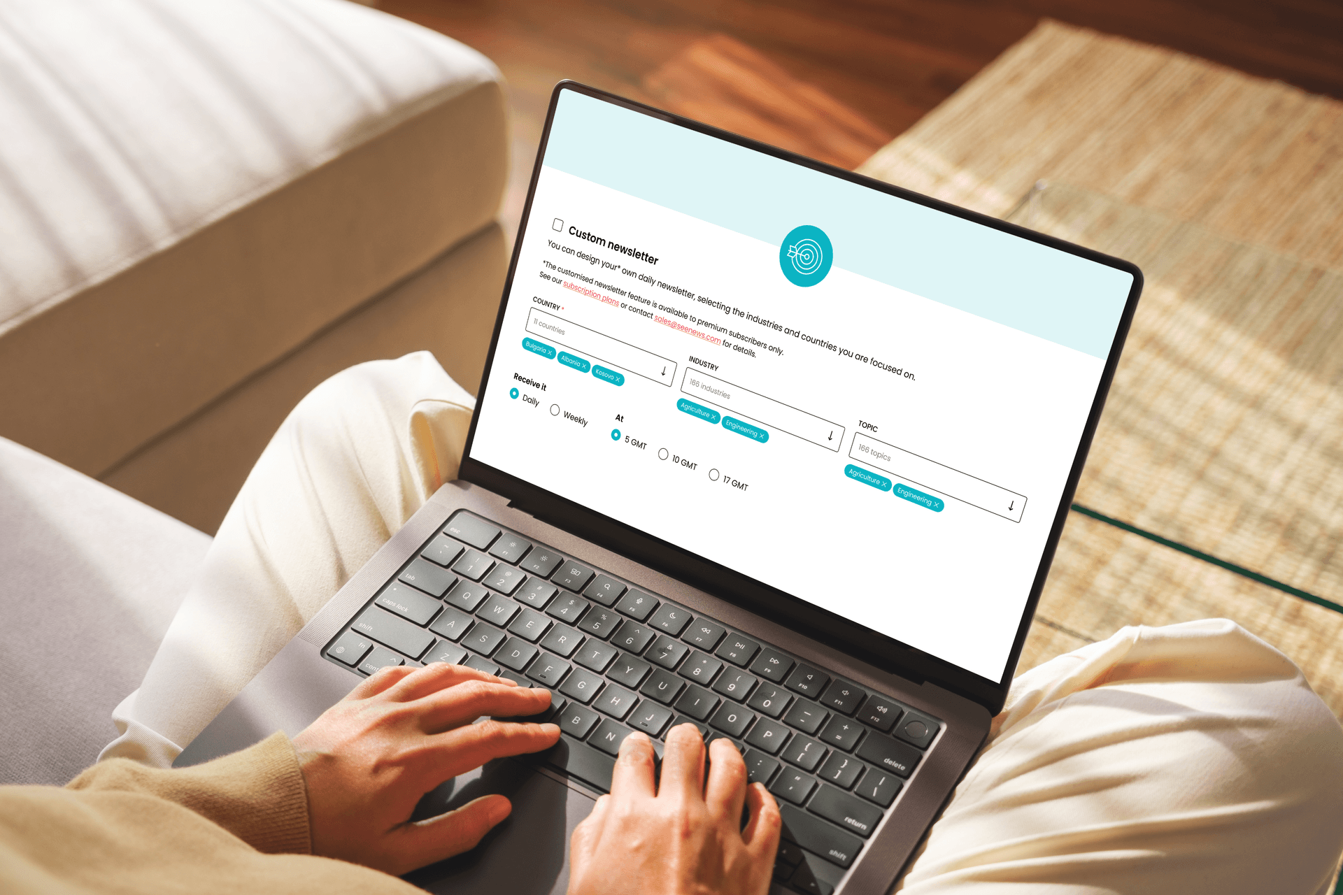 Personal newsletter — delivered on your schedule